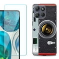 thumbnail image 1 of For Motorola Moto G Stylus 5G 2025 Phone Case Cover with Tempered Glass Screen Protector, by OneToughShield - Vintage Camera, 1 of 4