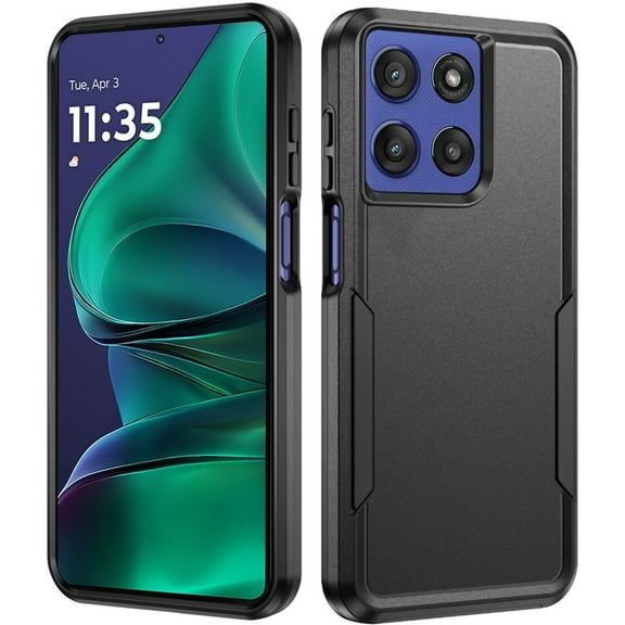 For Motorola Moto G Stylus 5G 2025 XT2517 Shockproof Hybrid Cell Phone Cover Case - Tough Black