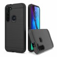 thumbnail image 1 of For Motorola Moto G Stylus / XT2043 Dual layer Metal Brushed Shockproof Armor Hybrid Case Cover Black, 1 of 3