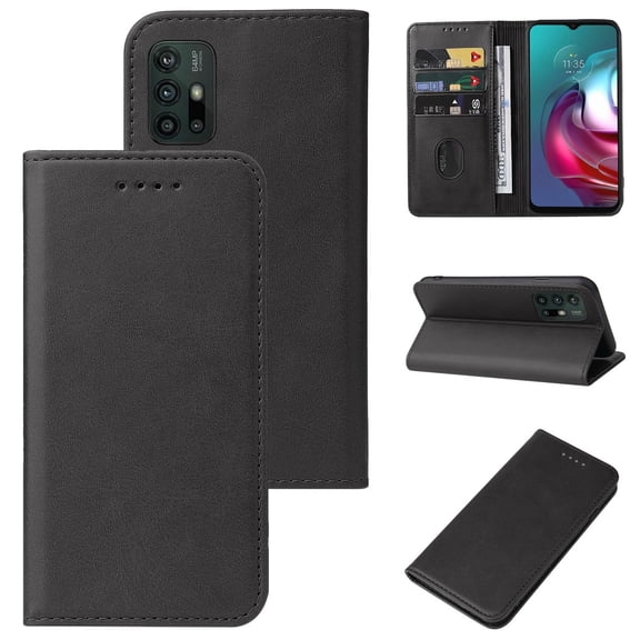 For Motorola Moto G30/G20/G10 4G Magnetic Closure Leather Phone Case