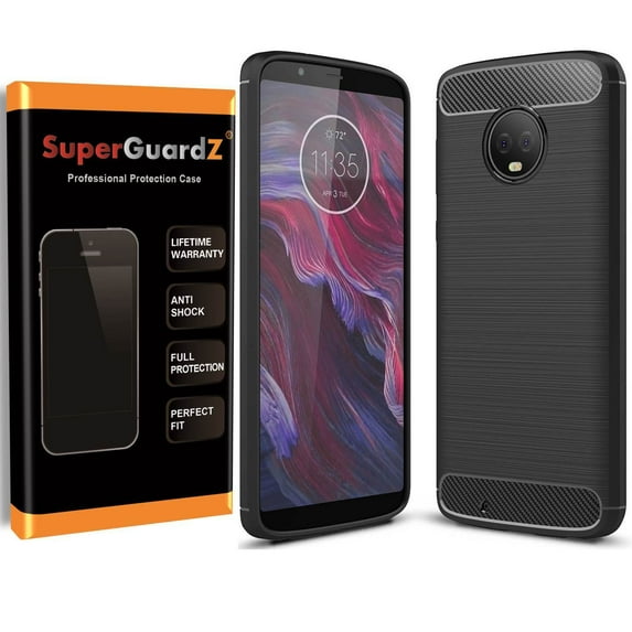 For Motorola Moto G6 Case, SuperGuardZ Slim Heavy-Duty Shockproof Protection Cover Armor Shield Guard + 2 Stylus Pen