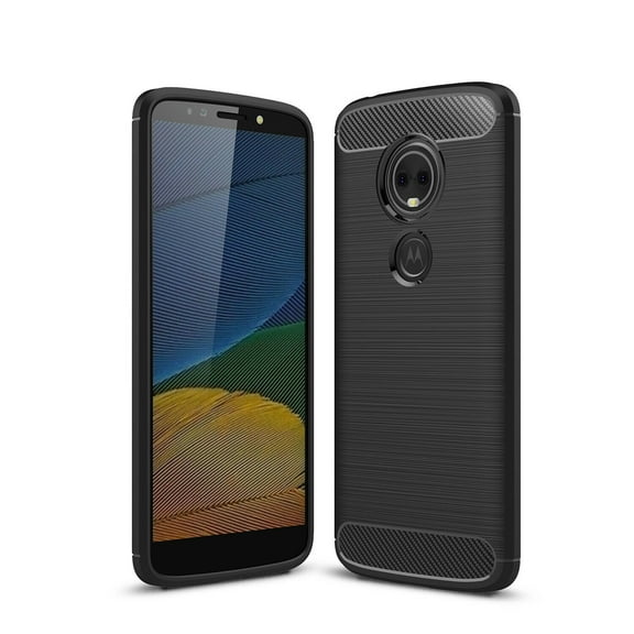 For Motorola Moto G6 Play Case, Heavy-Duty Shockproof Protective Case Armor Guard Shield, Shock Adsorption, Drop Protection [Black]