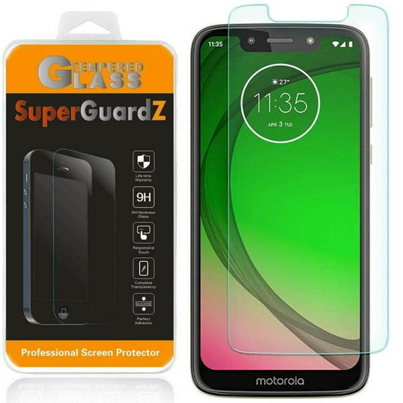 For Motorola Moto G7 Play - SuperGuardZ Tempered Glass Screen Protector, 9H, Anti-Scratch, Anti-Bubble, Anti-Fingerprint