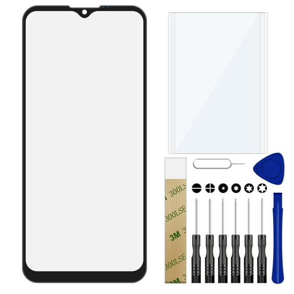For Motorola Moto G8 Power Lite XT2055-1 Replacement Front Outer Glass Lens Screen Tool Black
