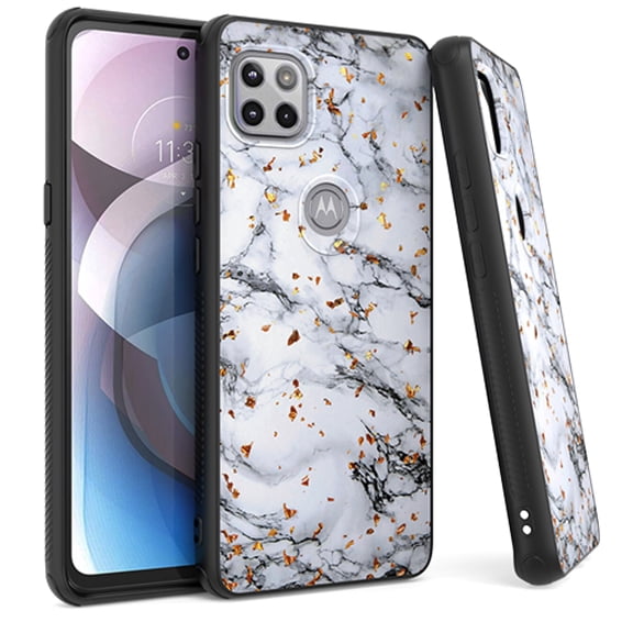 For Motorola Moto One 5G Ace / Moto G 5G XT2113 2021 Glitter Cover Phone Case - White