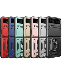 For Motorola Moto Razr 2023 Case Full Body Shockproof Phone Case Cover with Kickstand - Black