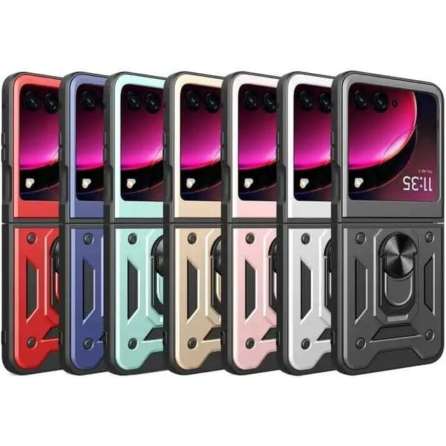 Dteck for Motorola Razr 2025 Case with Builtin Screen Protector, Razr