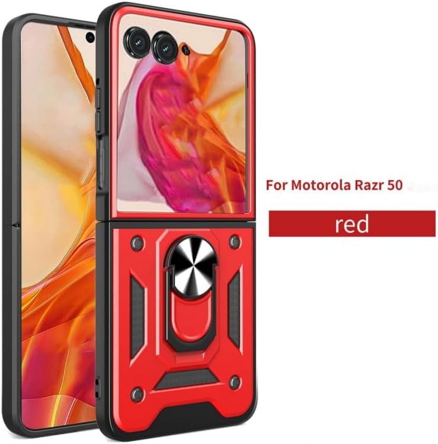 For Motorola Moto Razr 2024 Case, Shock Proof Phone Cover with Kickstand - Red - Walmart.com For Motorola Moto Razr 2024 Case, Shock Proof Phone Cover with Kickstand - Red - Walmart.com
