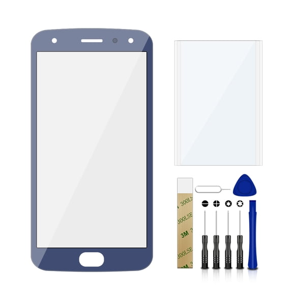 For Motorola Moto X4 XT1900-6 XT1900-7 Replacement Front Outer Glass Lens Screen Tool Blue