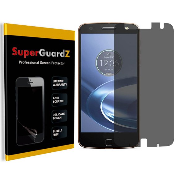 For Motorola Moto Z / Moto Z Droid - SuperGuardZ Privacy Anti-Spy Screen Protector, Anti-Scratch, Anti-Bubble, Anti-Fingerprint