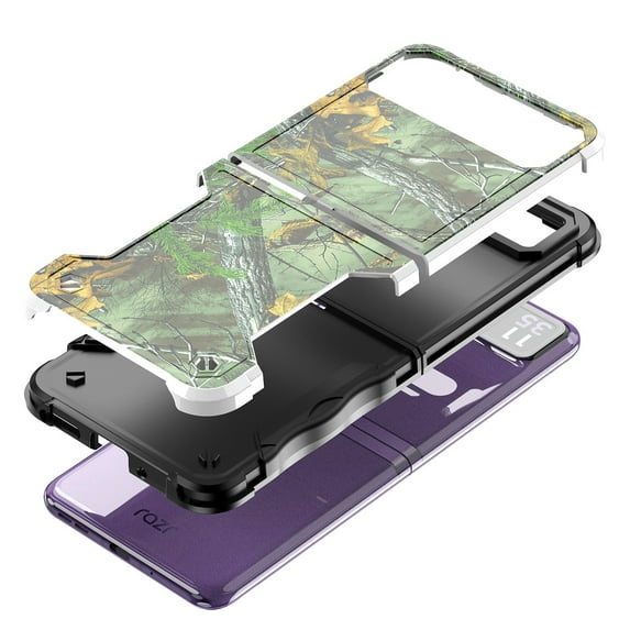 For Motorola Razr 2023 Attractive Design Shockproof Hybrid Case Cover - H