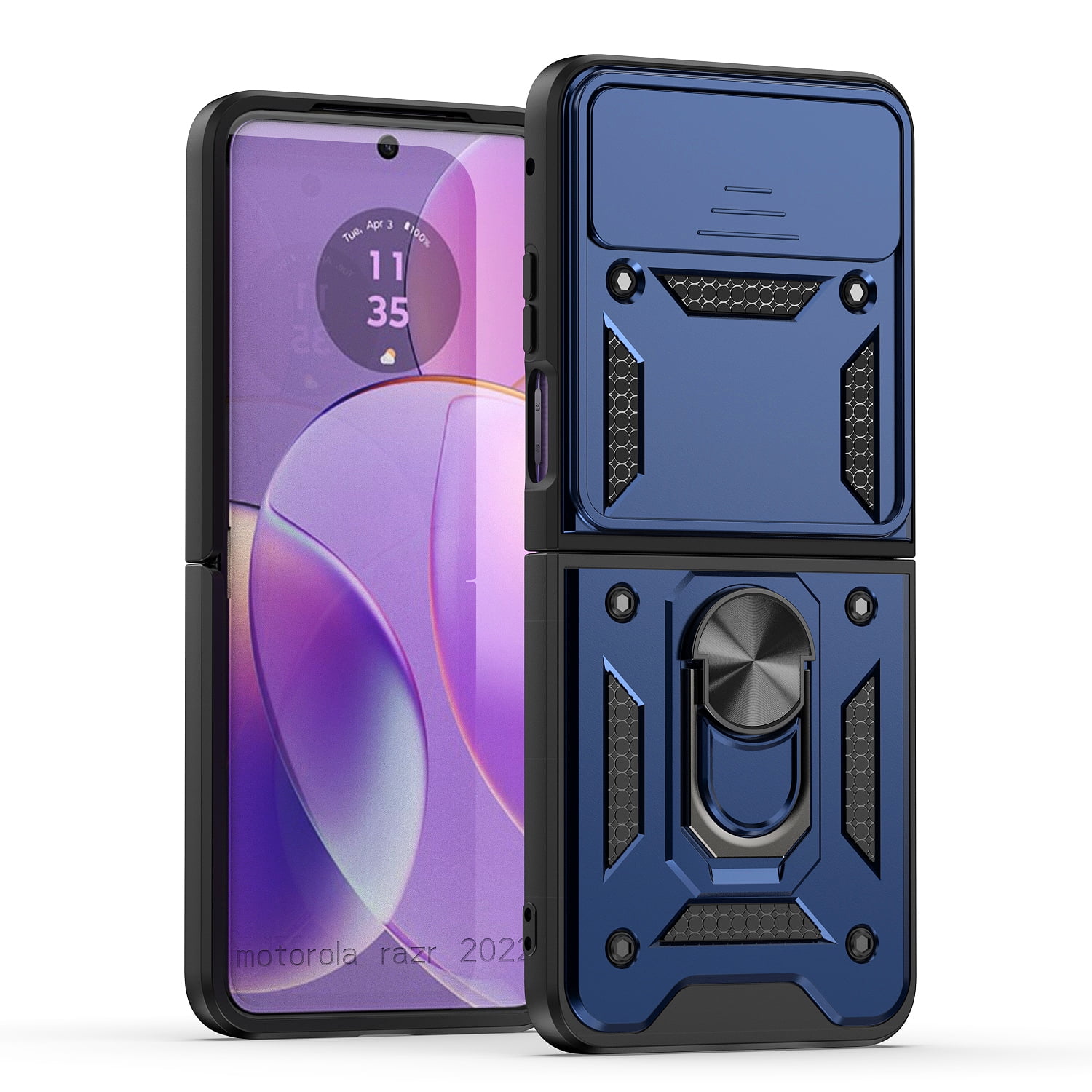 For Motorola Razr 2023 Hybrid with Slide Camera Lens Protector Cover