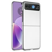 For Motorola Razr 2023 Snap On Premium Matte Finish Case Cover - Silver