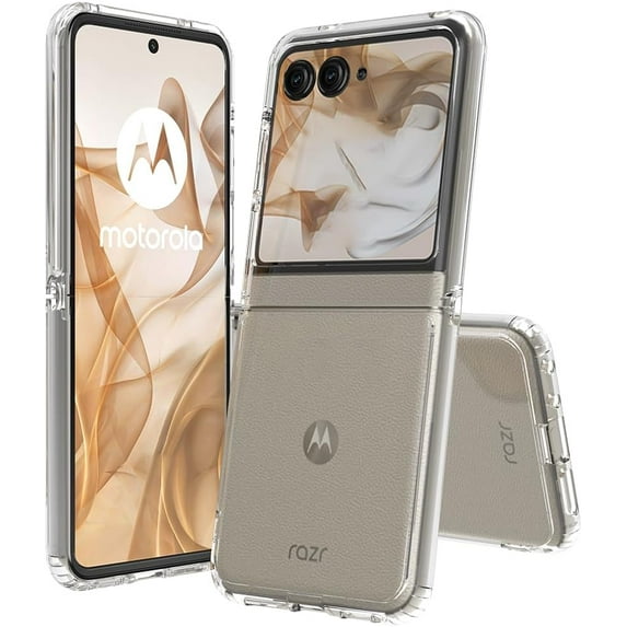 For Motorola Razr 2024 Case Slim Full Body Shockproof Matte Hard Cover - Clear