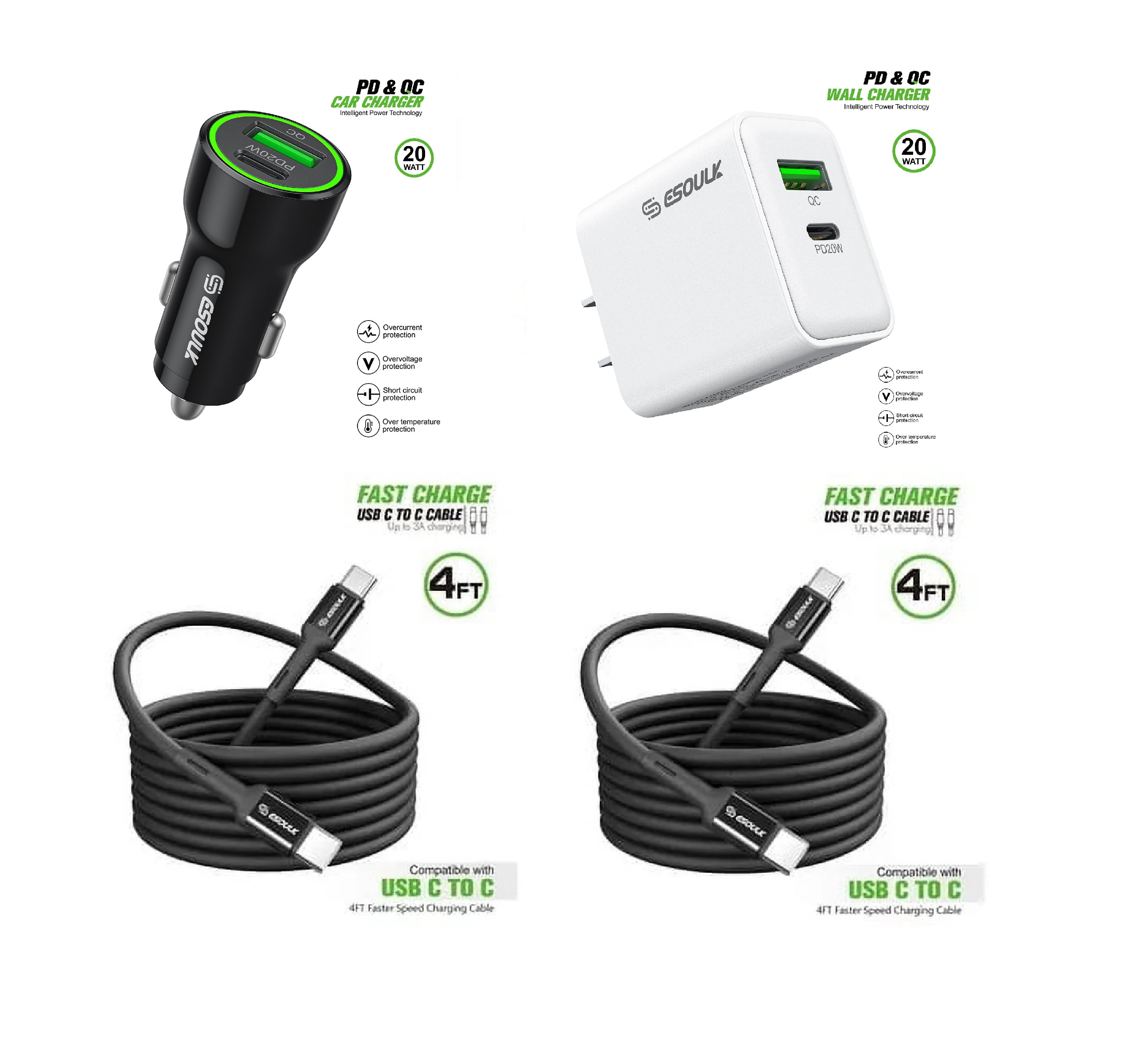 For Motorola Razr+ 2024 / Motorola Razr Plus 2024 20W Car Charger Plus