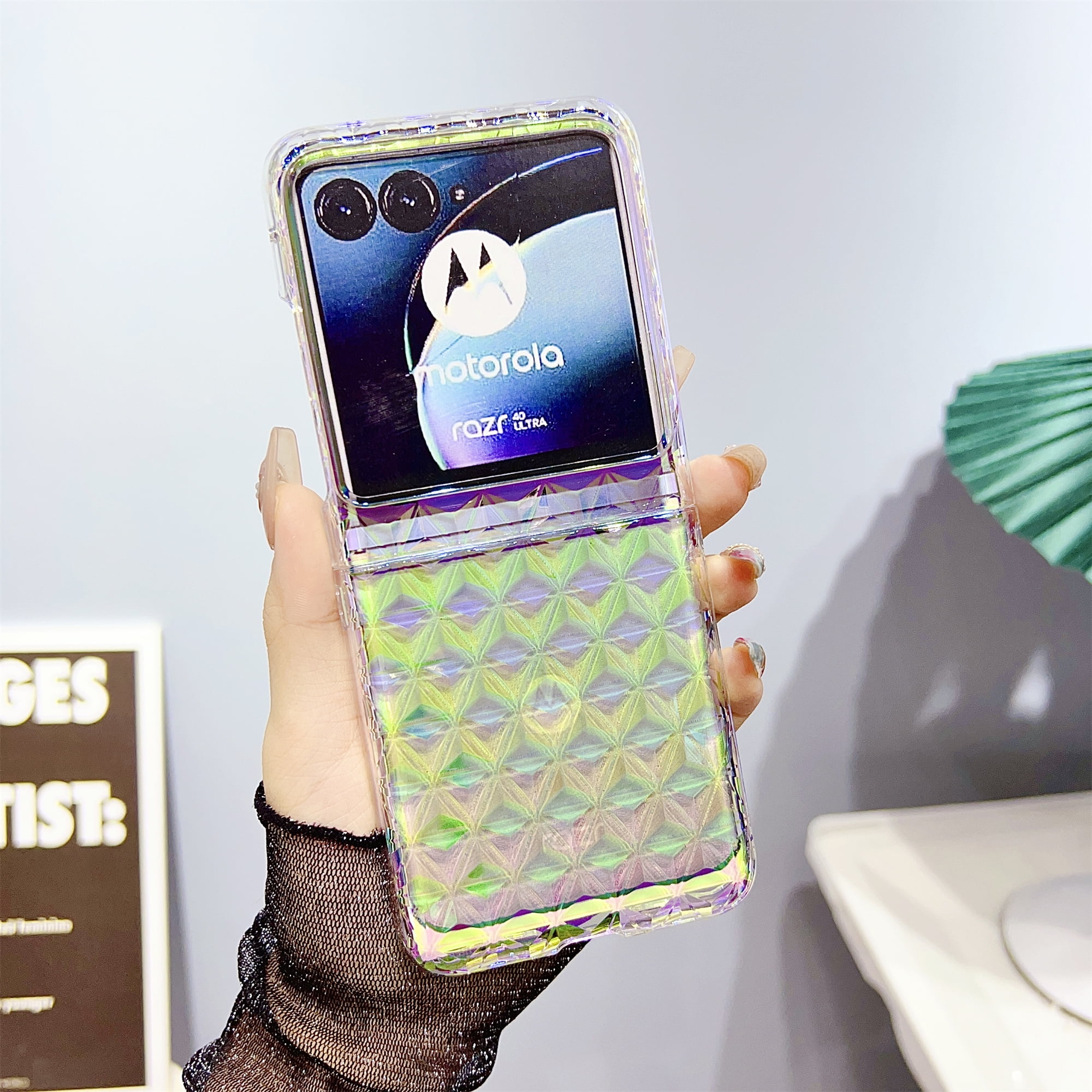 For Motorola Razr 40 Ultra Case for Women, Cute 3D Holographic