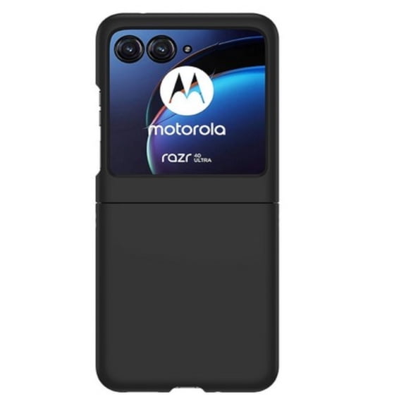 For Motorola Razr Plus 2024 Hybrid Thin Slim Premium Hard Plastic Matte Finish Anti-Scratch Full Protection Shockproof Phone Case Cover by Xpression - Black