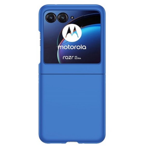For Motorola Razr Plus 2024 Hybrid Thin Slim Premium Hard Plastic Matte Finish Anti-Scratch Full Protection Shockproof Phone Case Cover by Xpression - Blue