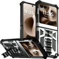 thumbnail image 1 of For Motorola Razr+ Plus 2024 Machine Design Hybrid with Kickstand - Silver, 1 of 3