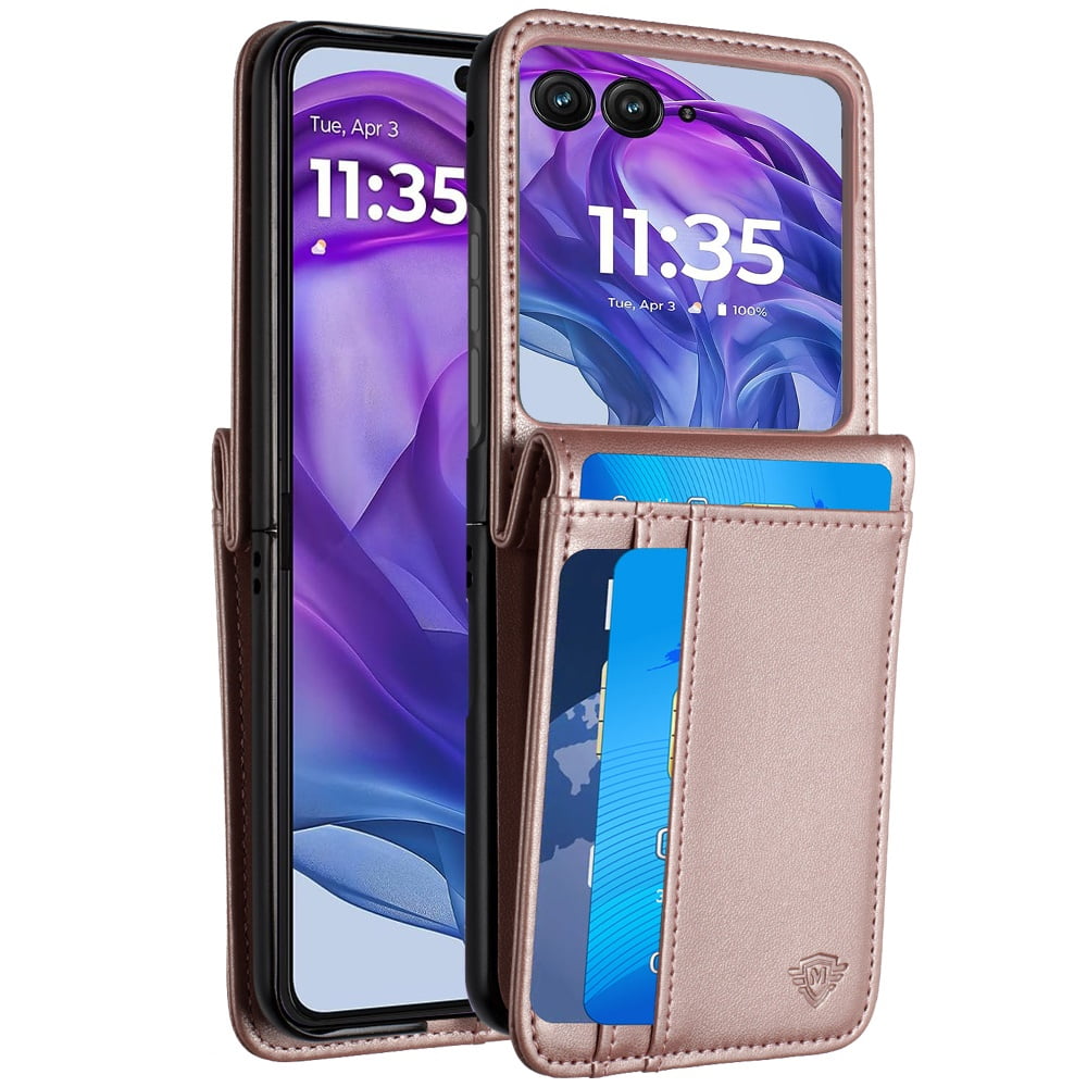 For Motorola Razr+ Plus 2024 Phone Case Wallet Back Storage PU Leather ...