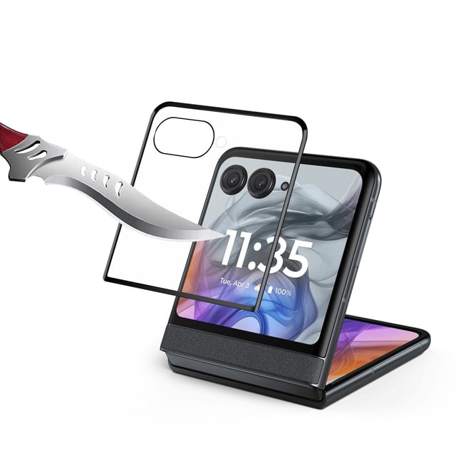 For Motorola Razr+ Plus 2024 Premium Screen Tempered Designed to allow ...