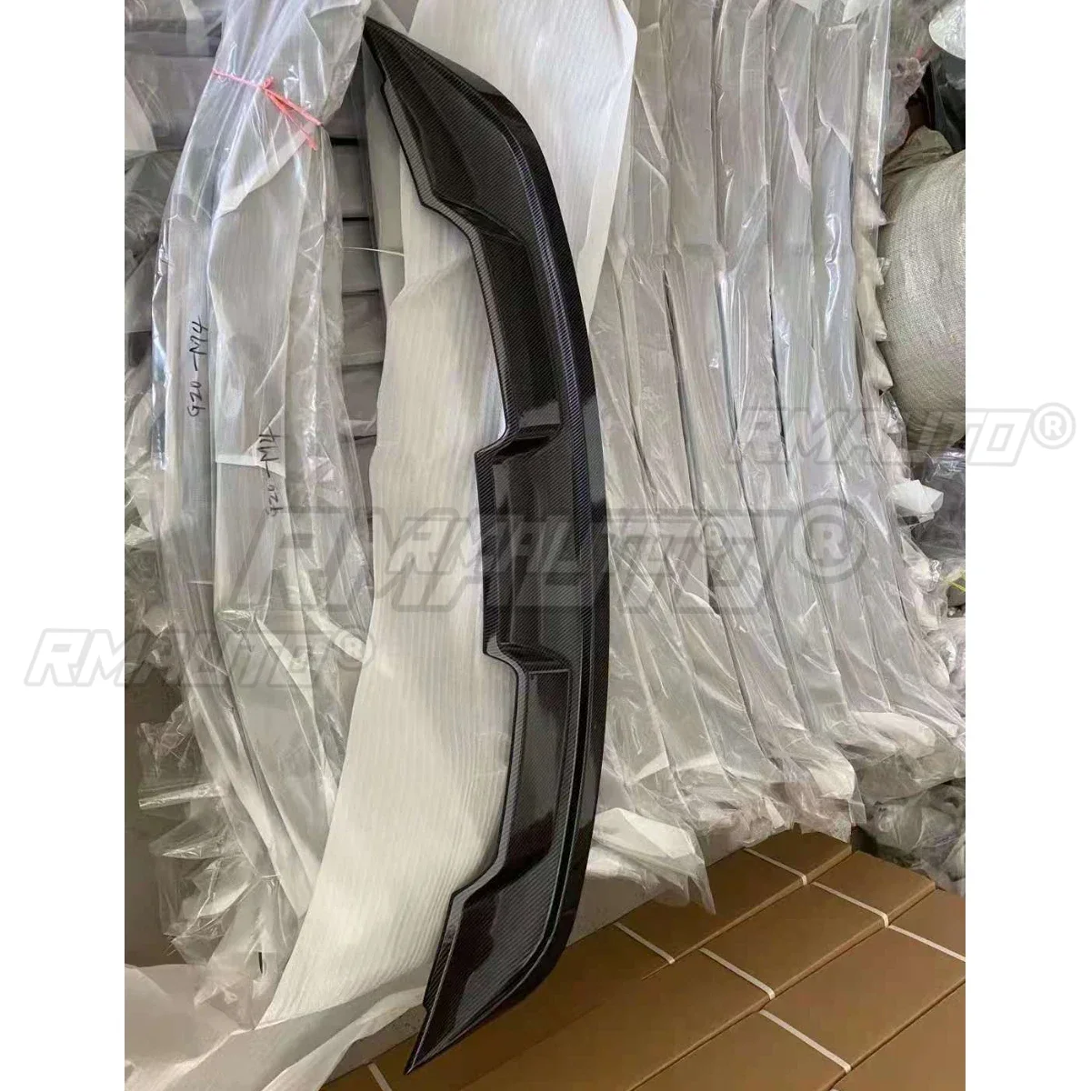 For Mustang 2015-2021 GT500 Style Carbon Fiber Rear Trunk Spoiler Wing ...