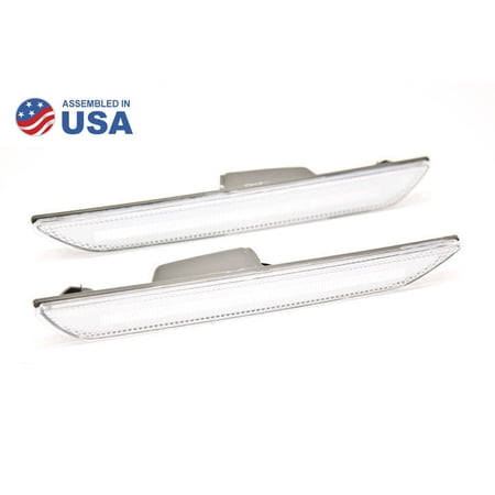 For Mustang 2015 EU LED Sidemarkers Clear Set Diode Dynamics DD5071