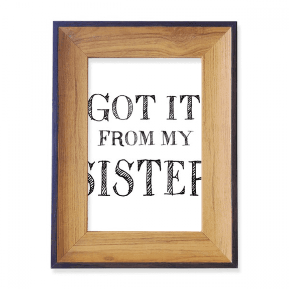 For My Faly Got It From My Sister Present Photo Frame Exhibition Display Art Desktop Painting