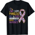 thumbnail image 1 of For My Husband Bladder Cancer Awareness Ribbon Warrior Dad T-Shirt, 1 of 4