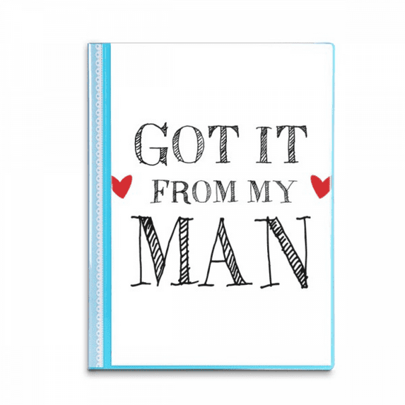 For My Woman Got It From Present Book Sheet Protectors Portfolio Binder Folder