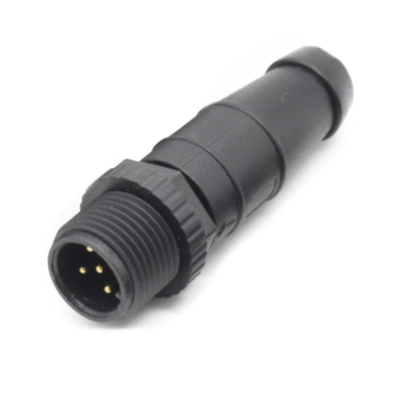For NMEA 2000 Backbone Drop Connector M12-5P Male Female Terminal Resistor Marine Use Brass Contacts Plastic Housing (M12-5P male)