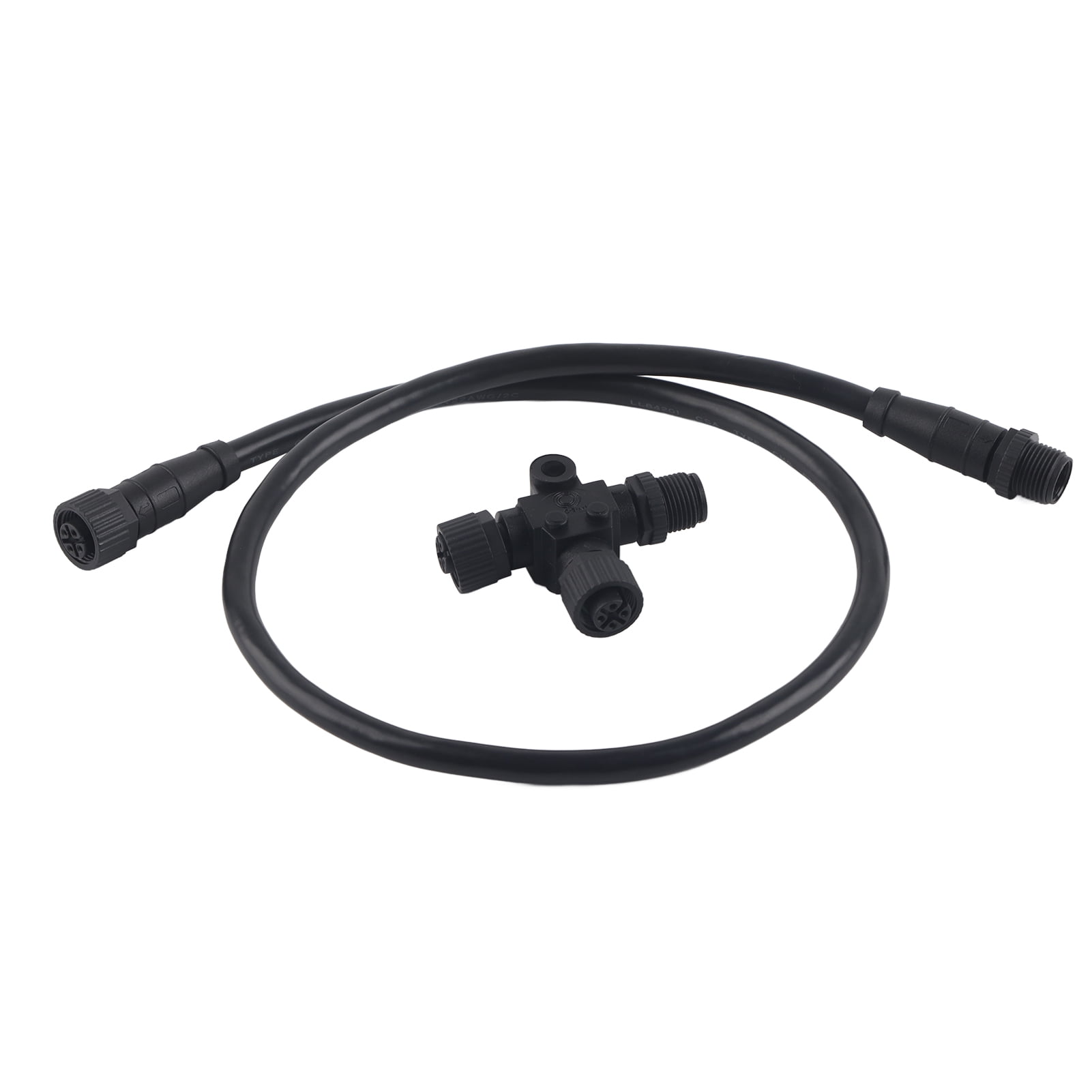For NMEA 2000 Drop Backbone Cable with T?Connector 5 Pin Waterproof M12