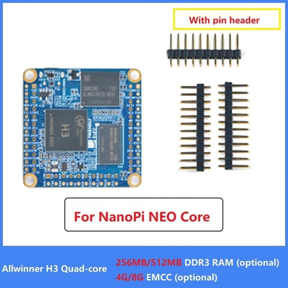 For NanoPi NEO Core Allwinner H3 Quad Core 512MB DDR3 RAM+8G EMCC Mini Core Board IoT UbuntuCore Development Board