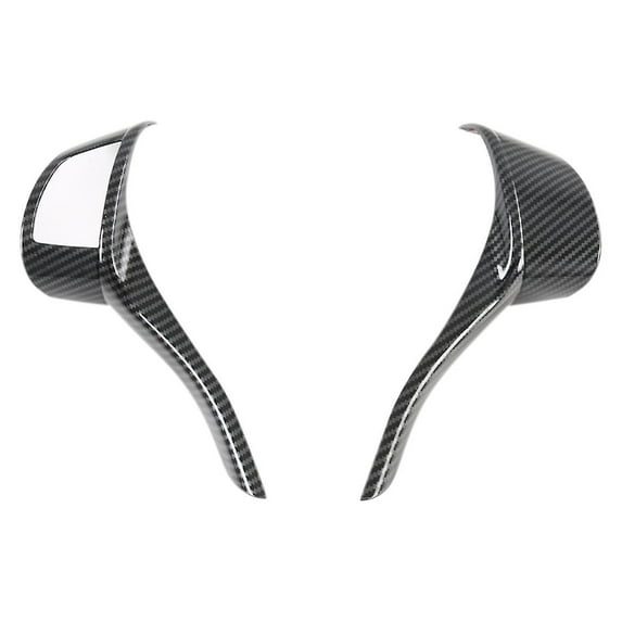 For Navara Np300 2016-2021 Carbon Fibre Car Steering Wheel Panel Button Cover Trim Decorative Stick