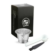For Nespresso Steel Coffee Capsule Refillable Reusable Espresso Pods Q9T2 ...