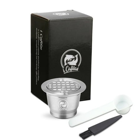 For Nespresso Steel Coffee Capsule Refillable Reusable Espresso Pods Q9T2 ...