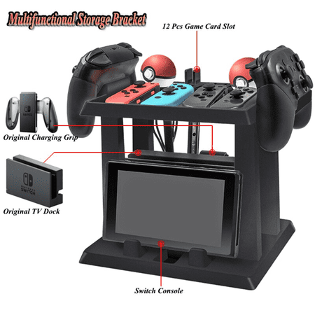 For Nintend Switch Accessories Multifunctional Storage Bracket Stand with Game Discs Controller Carrying for Nintendo Switch Gaming