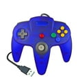 thumbnail image 1 of For Nintendo 64USB Wired Gamepad for Host N64 Controller Gamepad Joystick for Classic 64 Console Games for Mac Computer PC (Transparent Blue), 1 of 7