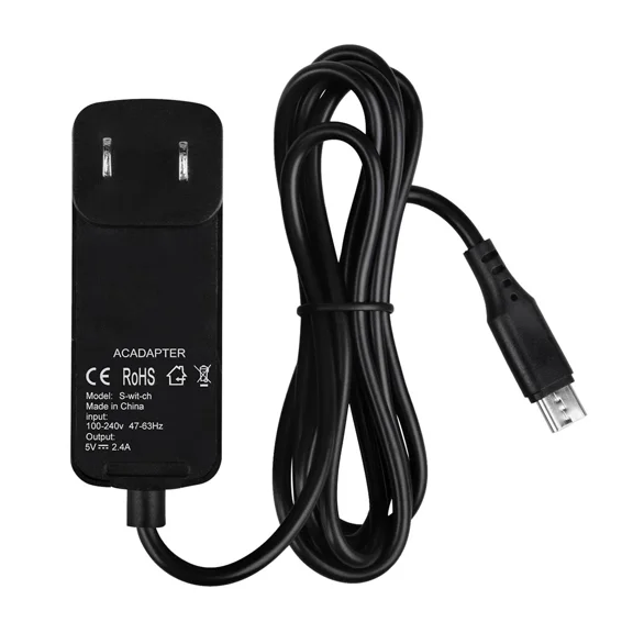 For Nintendo Switch Ac Power Supply Adapter Home Wall Travel Charger Cable 2.4A