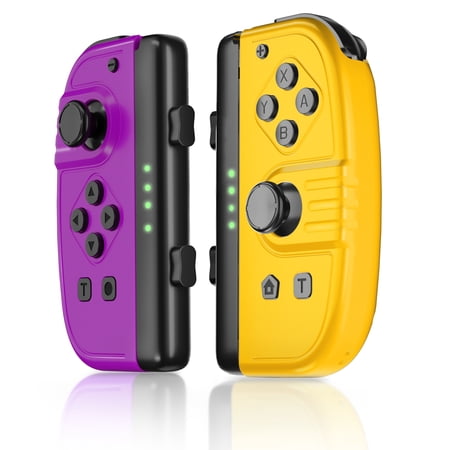 For Nintendo Switch Controller Joypad (L/R) Wireless Controller, Compatible with Nintendo Switch/Switch OLED, Purple/Orange