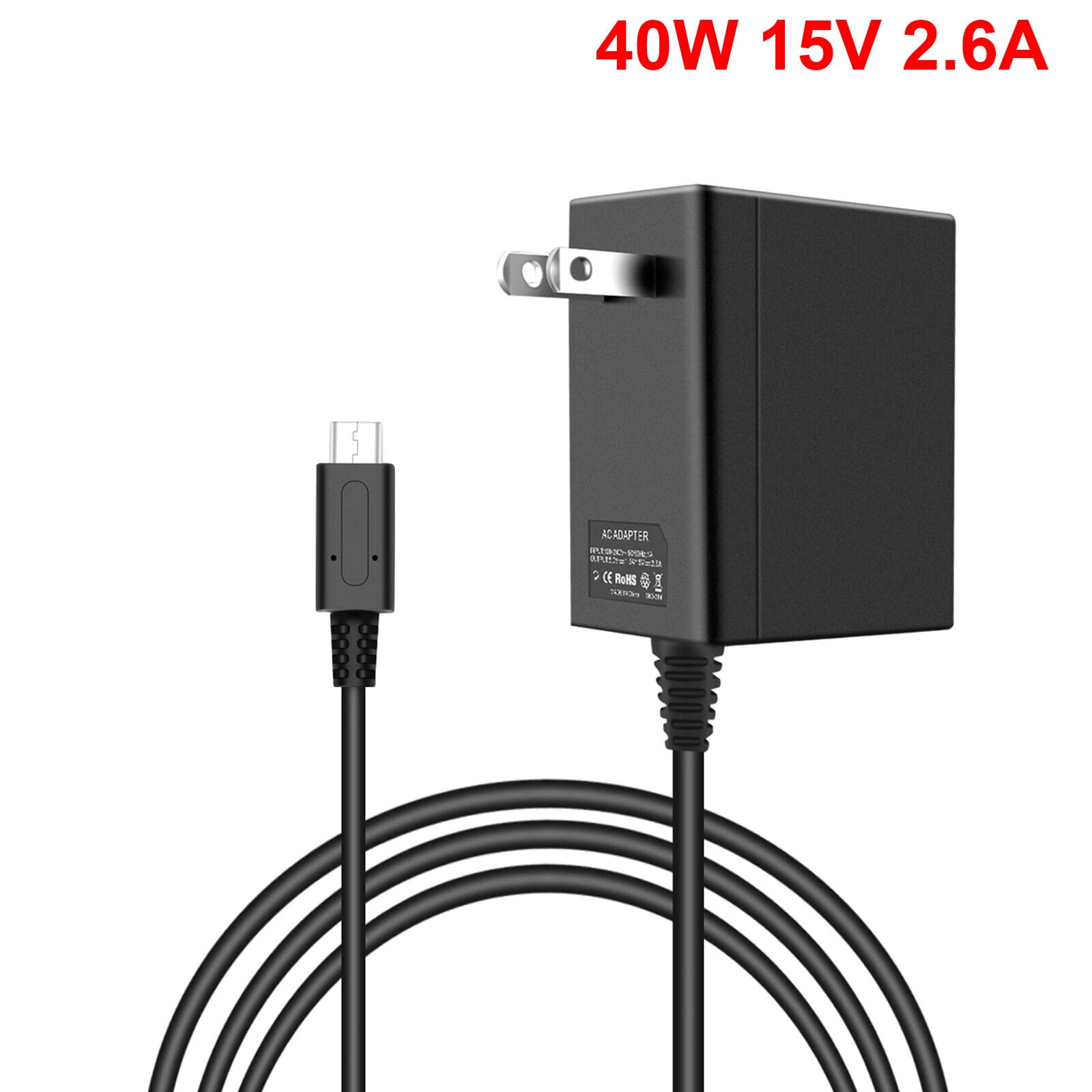 For Nintendo Switch Fast Charger AC Adapter Power Supply Cord