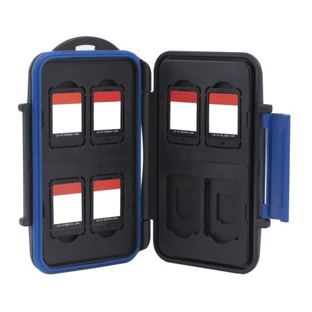 For Nintendo Switch Game Case, Game Cards Storage Holder with 8 SD Slots for OLED Model Accessories, Water Resistant Shock Absorption