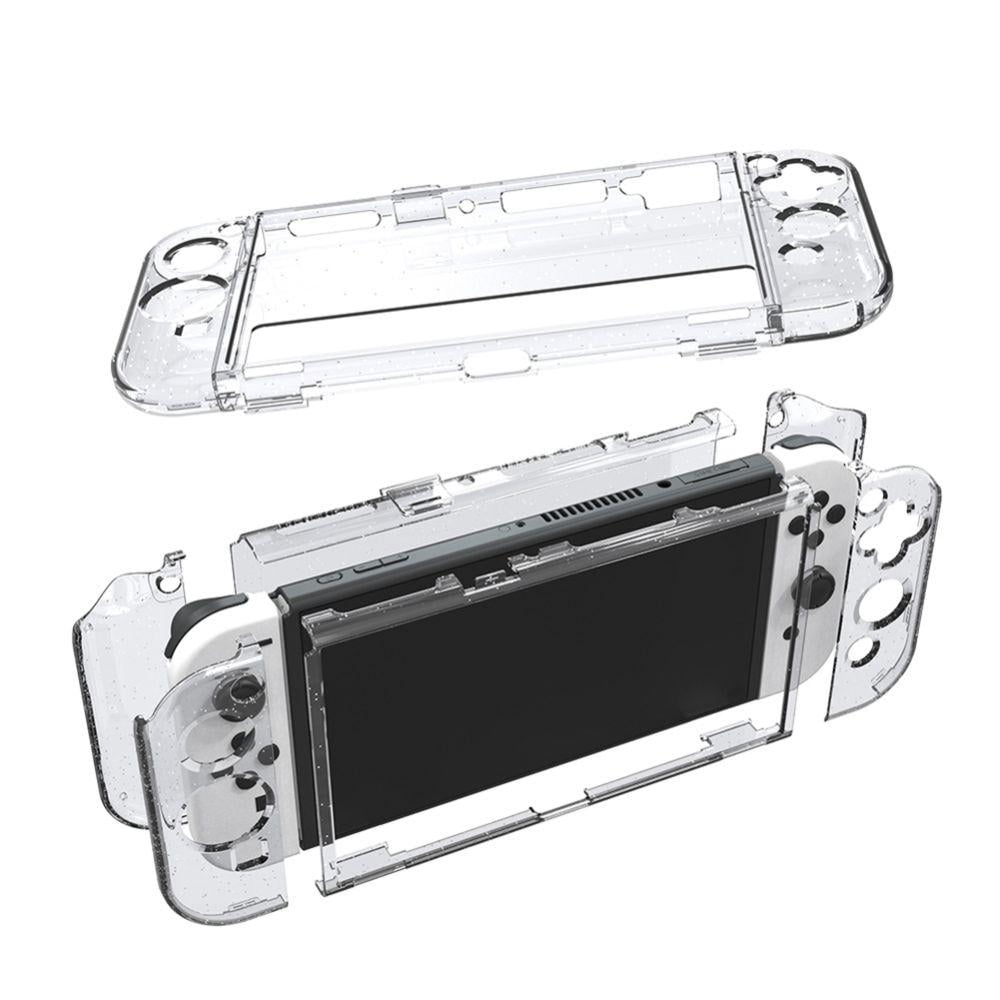  RHOTALL Transparent Case for Nintendo Switch OLED, Clear  Dockable Shell Compatible with Switch OLED and Joycon Controller, Comfort  Grip Case with Shock-Absorption and Anti-Scratch Design : Video Games