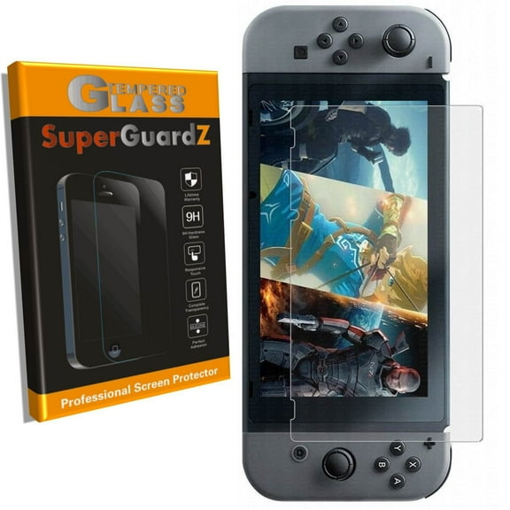 For Nintendo Switch - SuperGuardZ Tempered Glass Screen Protector [Anti-Scratch, Anti-Bubble] + 2 Ballpoint Pen Stylus