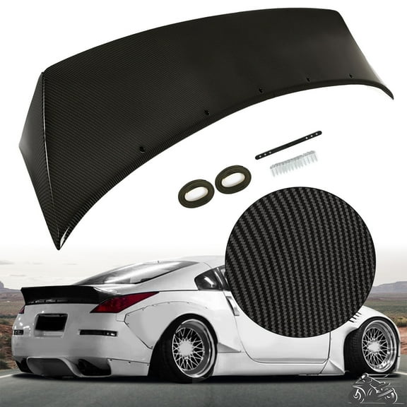 For Nissan 350Z 2003-08 Carbon Fiber Color Trunk Spoiler Rear Wing Ducktail Lip