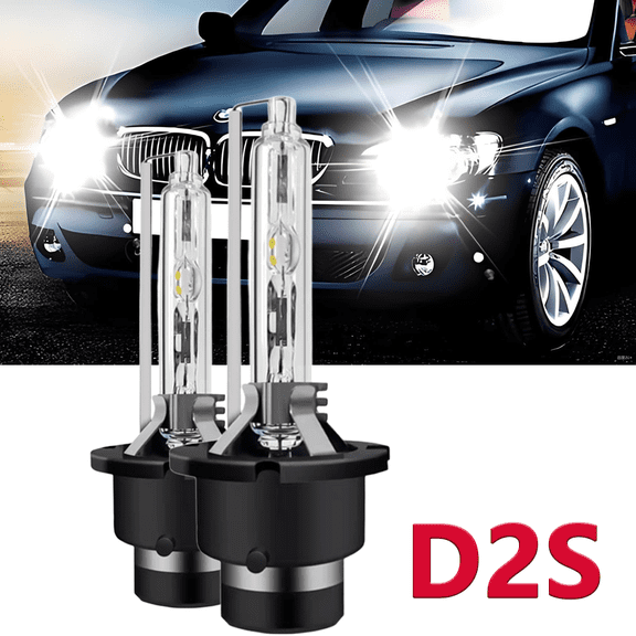 For Nissan 370Z 2009-2020,D2S 35W 6000K Color White HID Xenon Replacement Headlight Bulbs New, Set of 2