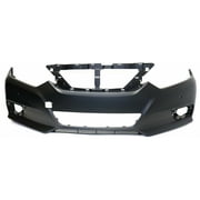 For Nissan Altima 2016 2017 2018 Bumper Cover | Front | w/ Distance Sensors | Fits Sedan | Primed | CAPA | NI1000312 | 620229HS2H