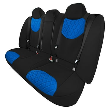 For Nissan Altima 2019-2023 FH Group Custom Fit Neoprene Car Seat Covers - Blue Rear Bench