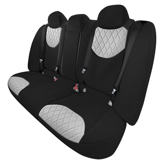 For Nissan Altima 2019-2023 FH Group Custom Fit Neoprene Car Seat Covers - Gray Rear Bench