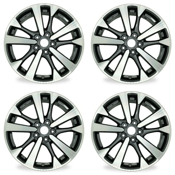 For Nissan Altima OEM Design Wheel 18" 18X7.5 2016-2018 Machined Grey Set of 4 Replacement Rim